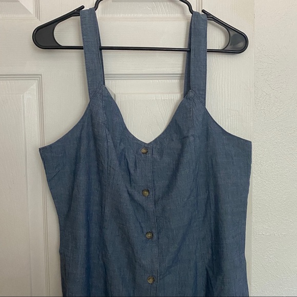 Vero Moda Short button Chambray Mini Dress - Picture 5 of 7